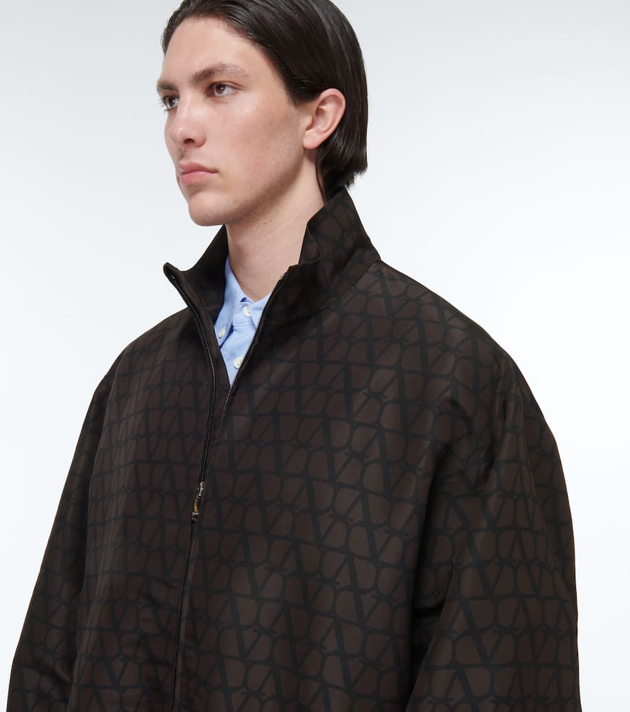 Valentino Toile Iconographe silk track jacket