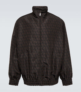 Valentino Toile Iconographe silk track jacket