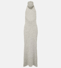 Valentino Turtleneck silk boucl√É¬© maxi dress