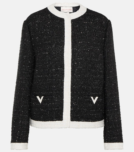 Valentino Tweed lam√É¬© jacket