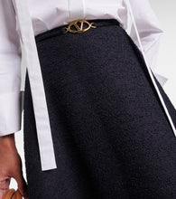 Valentino Tweed midi skirt