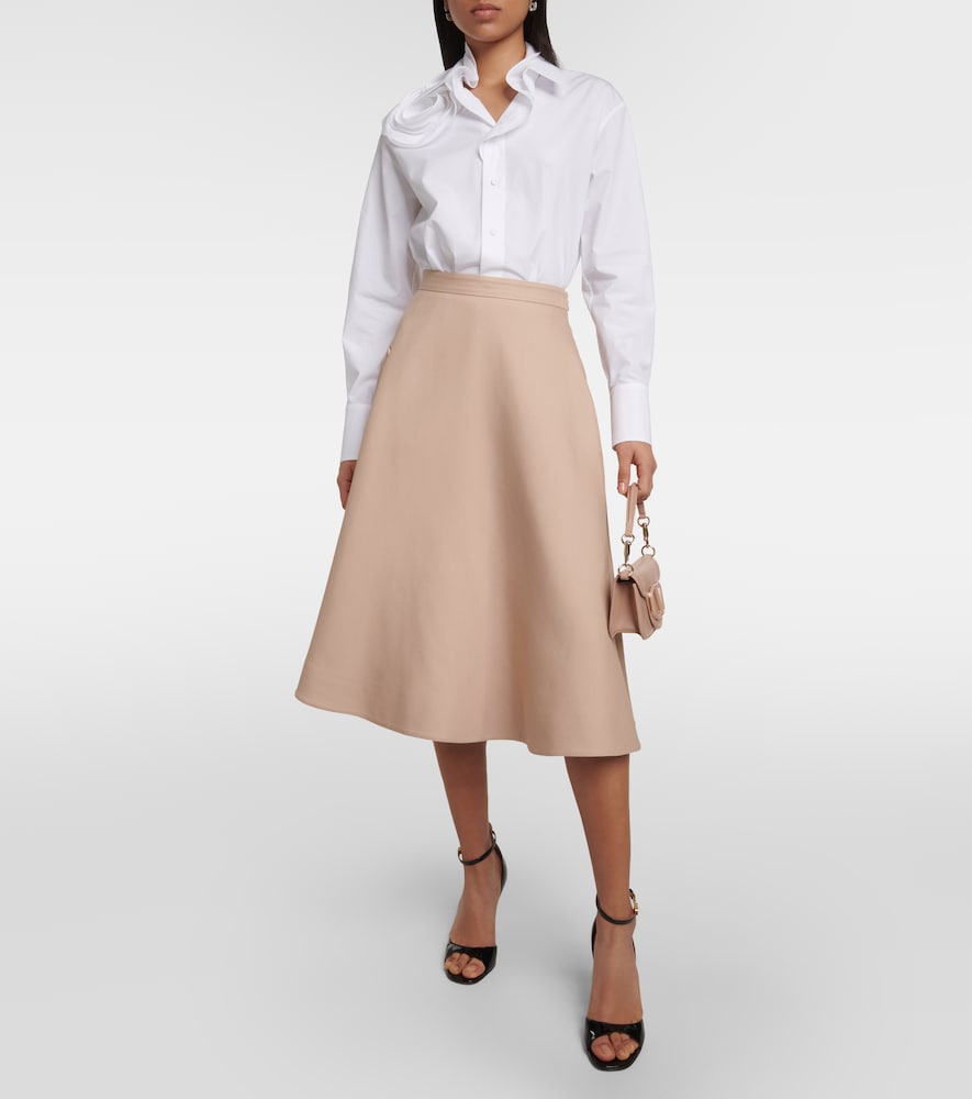 Valentino VGold  Couture midi skirt