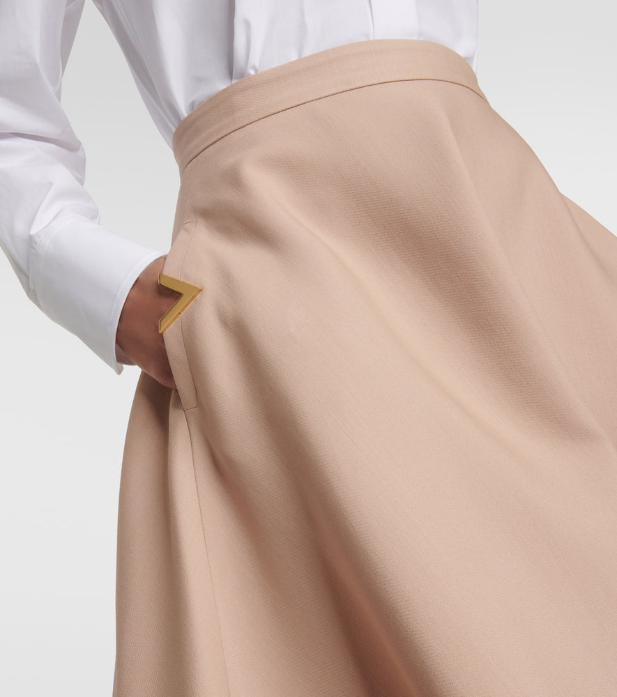 Valentino VGold  Couture midi skirt