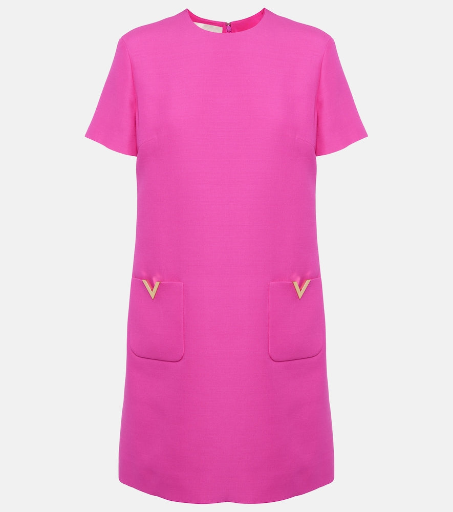 Valentino VGold Crepe Couture minidress. Valentino VGold 绉纱 Couture 迷你连衣裙