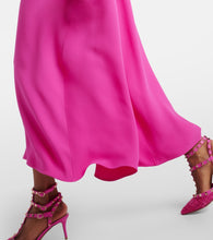Valentino VGold caped silk maxi dress