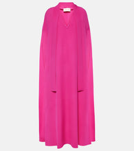 Valentino VGold caped silk maxi dress. Valentino VGold 披肩真丝长裙