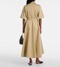 Valentino VGold cotton and linen shirt dress