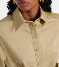 Valentino VGold cotton and linen shirt dress