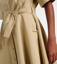 Valentino VGold cotton and linen shirt dress