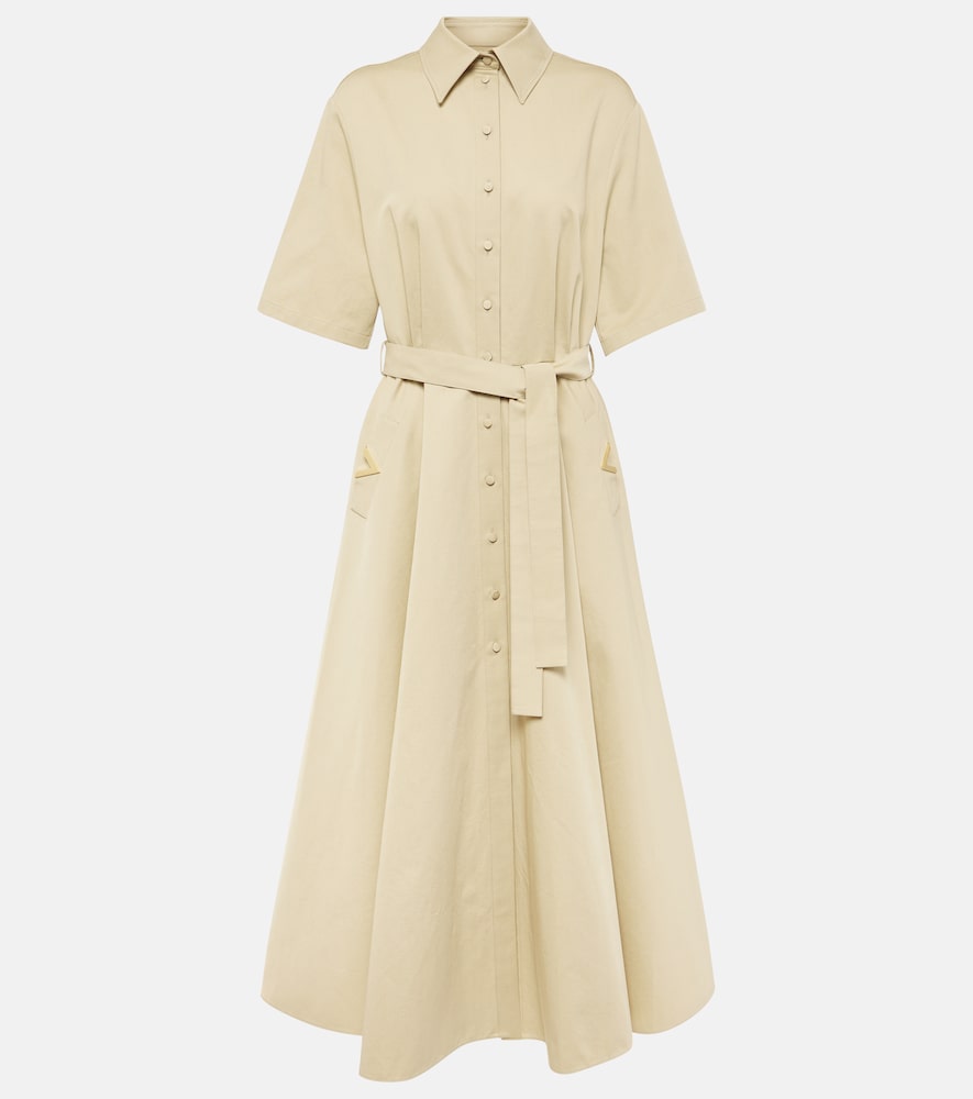 Valentino VGold cotton and linen shirt dress. Valentino VGold 棉麻衬衫裙