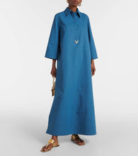 Valentino VGold cotton and linen shirtdress