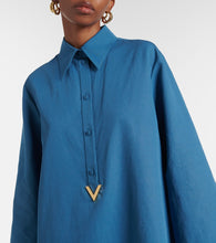 Valentino VGold cotton and linen shirtdress