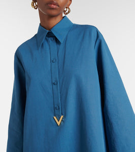 Valentino VGold cotton and linen shirtdress