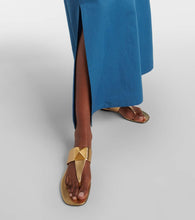 Valentino VGold cotton and linen shirtdress