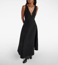 Valentino VGold crêpe Couture midi dress