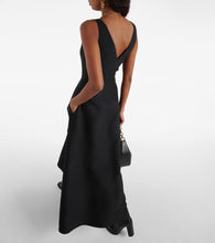 Valentino VGold crêpe Couture midi dress