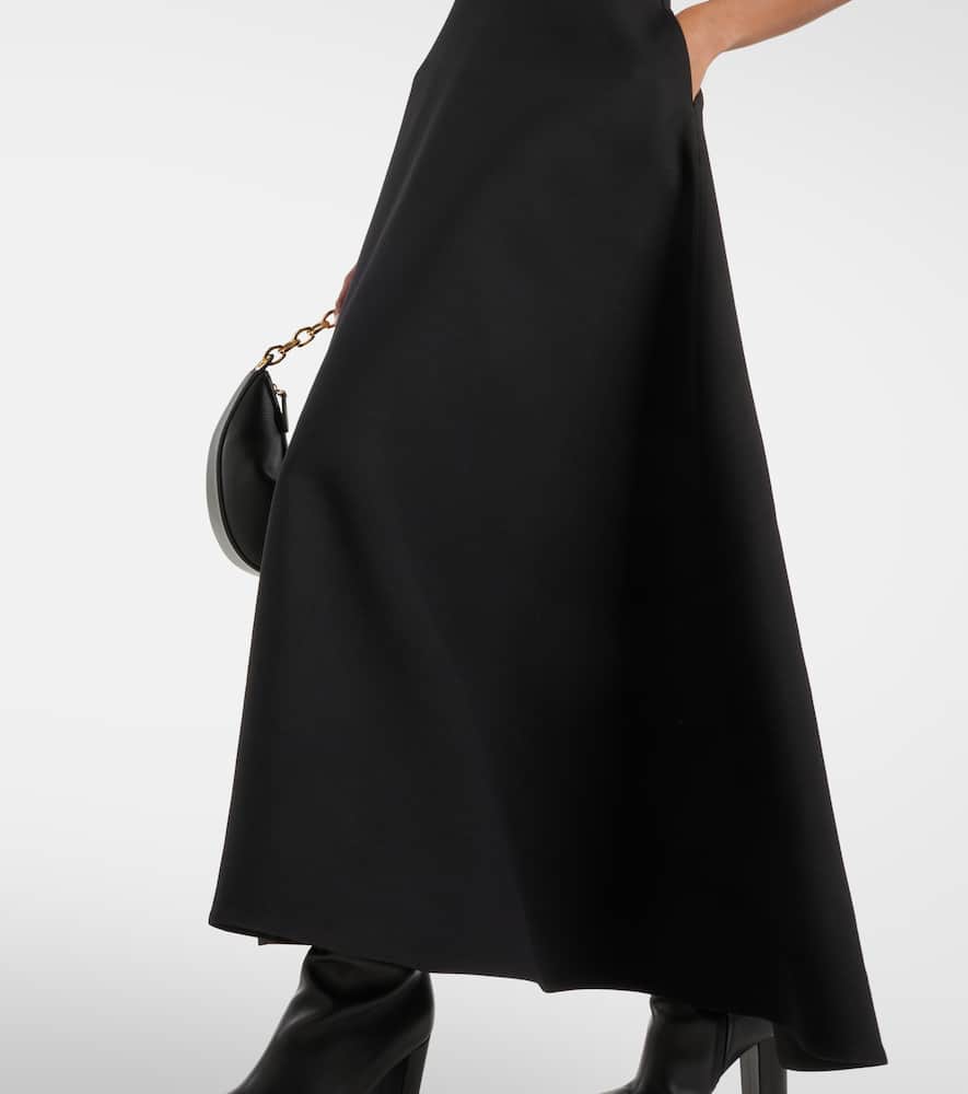 Valentino VGold crêpe Couture midi dress