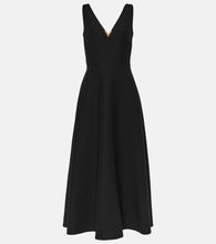 Valentino VGold crêpe Couture midi dress