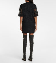 Valentino VLogo Chain boucl√É¬© and lace minidress