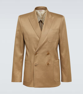 Valentino VLogo Signature cotton satin blazer