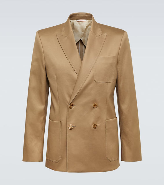 Valentino VLogo Signature cotton satin blazer