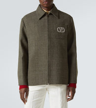 Valentino VLogo Signature wool and cotton overshirt