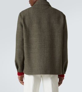 Valentino VLogo Signature wool and cotton overshirt