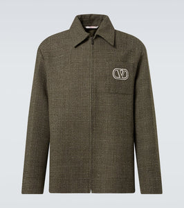 Valentino VLogo Signature wool and cotton overshirt