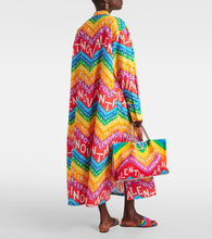 Valentino Valentino Chevron 24 cotton shirt dress