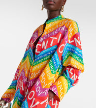 Valentino Valentino Chevron 24 cotton shirt dress