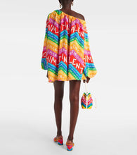 Valentino Valentino Chevron 24 silk minidress