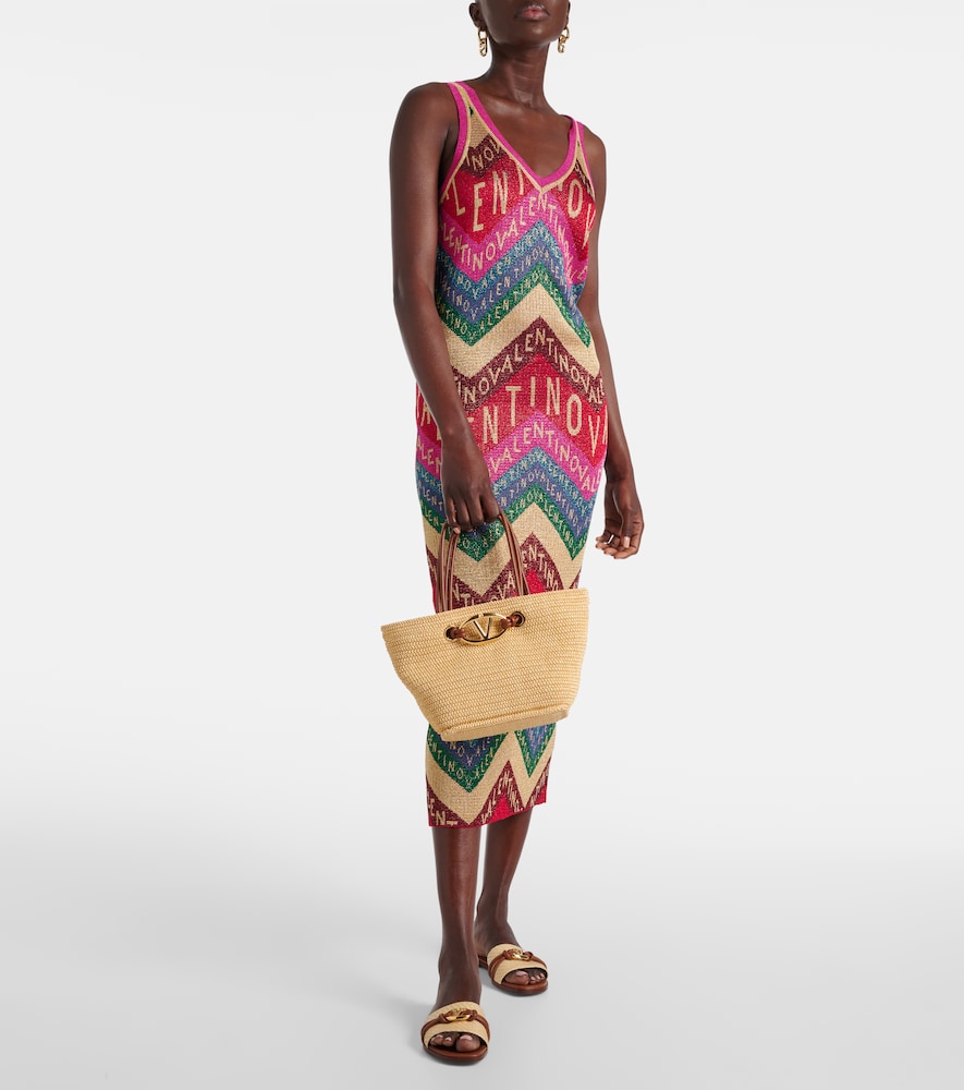 Valentino Valentino Chevron  midi dress