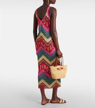 Valentino Valentino Chevron  midi dress