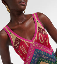 Valentino Valentino Chevron  midi dress