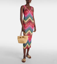 Valentino Valentino Chevron  midi dress
