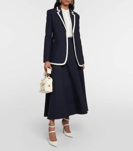 Valentino Wool and silk cr√É¬™pe blazer