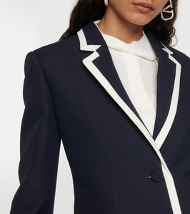 Valentino Wool and silk cr√É¬™pe blazer