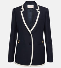 Valentino Wool and silk cr√É¬™pe blazer