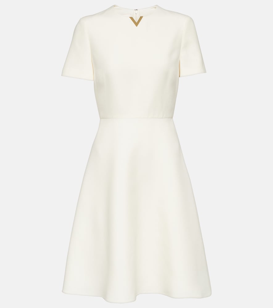 Valentino Wool and silk minidress. Valentino羊毛真丝迷你连衣裙
