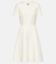 Valentino Wool and silk minidress. Valentino羊毛真丝迷你连衣裙