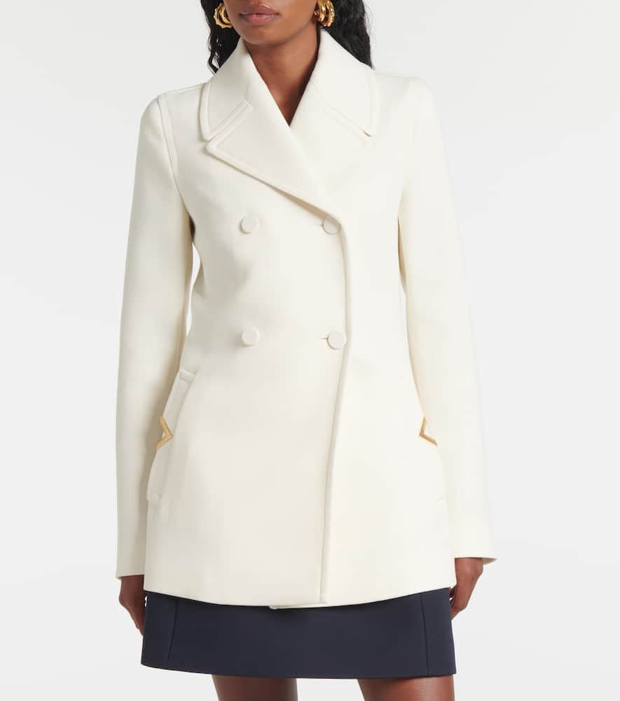 Valentino Wool-blend cr√É¬™pe blazer