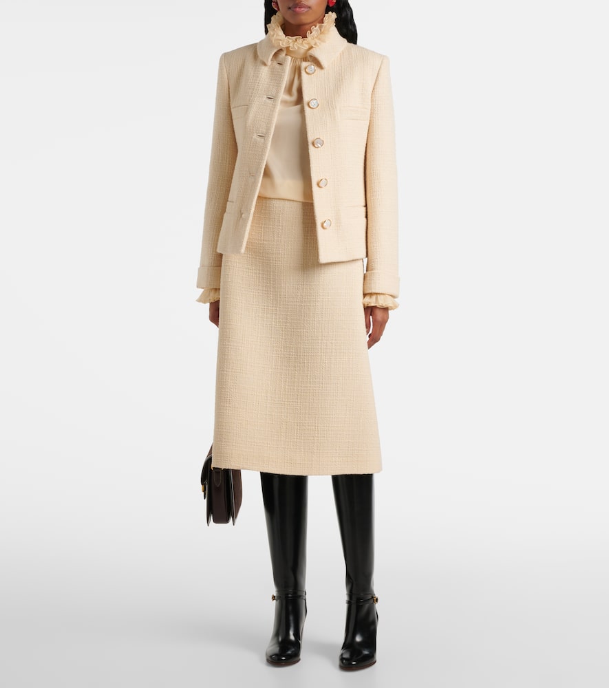 Valentino Wool-blend tweed jacket