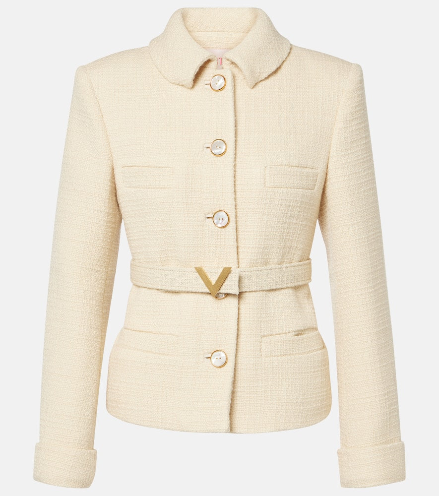 Valentino Wool-blend tweed jacket