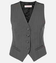 Valentino Wool gabardine vest