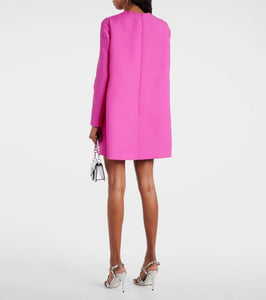 Valentino crêpe Couture bow-detail minidress
