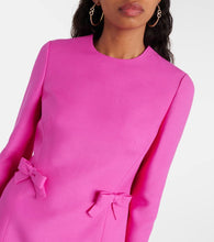 Valentino crêpe Couture bow-detail minidress