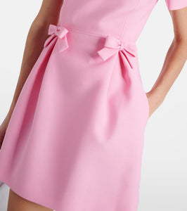 Valentino crêpe Couture bow-detail minidress