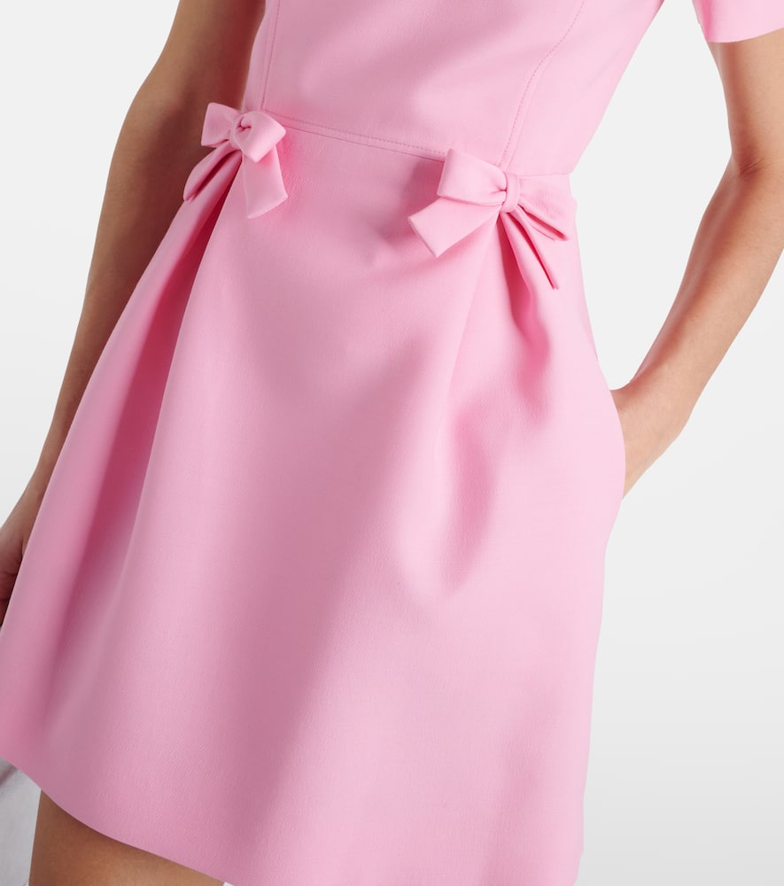 Valentino crêpe Couture bow-detail minidress