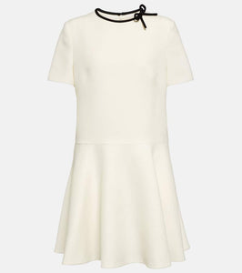 Valentino crêpe Couture bow-detail minidress