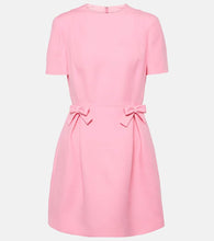 Valentino crêpe Couture bow-detail minidress